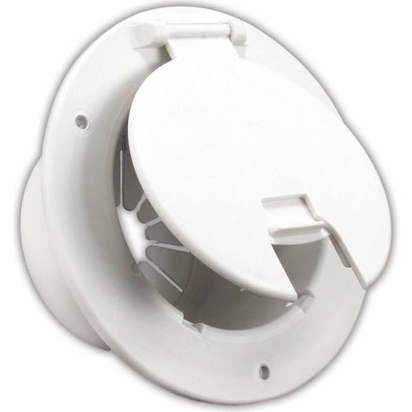 Thetford Deluxe Electrical Cable Hatch With Back | White | 94329